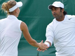 Wimbledon 2012: Leander Paes-Vesnina reach semi-final Wimbledon 2012: Leander Paes-Vesnina reach semi-final