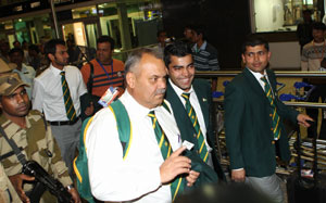 Pakistan team arrives in Bangalore for T20 matches