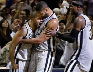 San Antonio Spurs win a thrilller against Oklahoma City Thunder