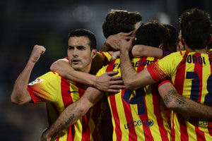 F.C. Barcelona rescued after Pedro's eight-minute hat-trick against Getafe