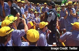 Ashes: Aussie fan smuggles in pig named Ash into Gabba Ashes: Aussie fan smuggles in pig named Ash into Gabba