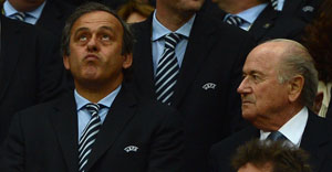 Euro 2012: Michel Platini plays host to dignitaries for the final