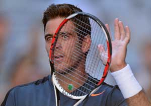 Juan Martin del Potro defeats French qualifier Adrian Mannarino