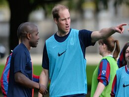Prince William welcomes football to Buckingham Palace Prince William welcomes football to Buckingham Palace