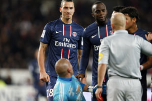 Saint-Etienne shock Paris Saint Germain, as Zlatan Ibrahimovic sees red