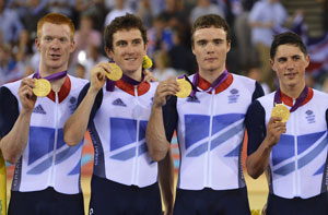 London 2012: Britain defend Olympic pursuit crown, smash record