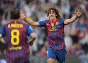 Barcelona lose Carles Puyol, Dani Alves for Bilbao trip