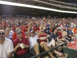 Rangers fans set recod for wearing sunglasses at night Rangers fans set recod for wearing sunglasses at night