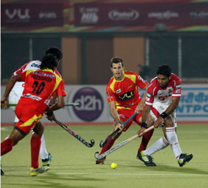 Hockey India League: Ranchi Rhinos beat Mumbai Magicians 2-1