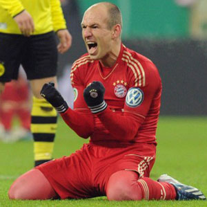 German Cup: Arjen Robben strike helps Bayern dump Dortmund out