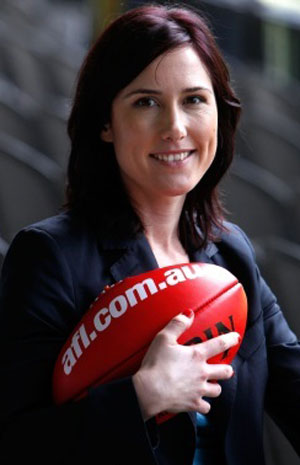 First female umpire to control AFL grand final