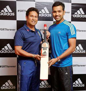 Sachin Tendulkar welcomes Rohit Sharma in adidas family