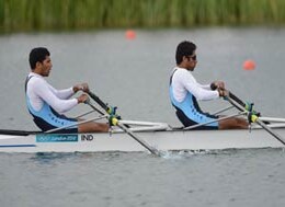 London 2012 Rowing: Sandeep Kumar, Manjeet Singh finish second last London 2012 Rowing: Sandeep Kumar, Manjeet Singh finish second last