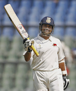 Irani Cup: ROI take lead despite Tendulkar's 81st first-class ton