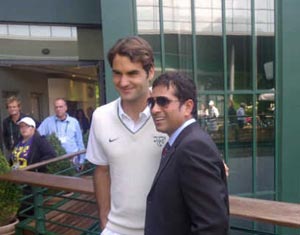 Did Federer borrow a page from Sachin's book?