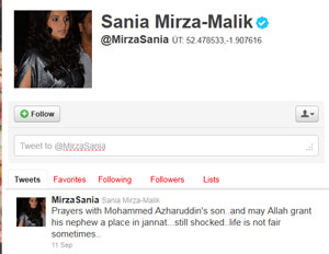 Prayers on Twitter for Azharuddin's son