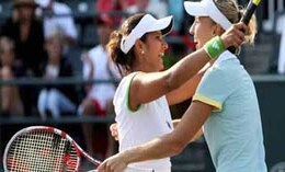 Sania enters doubles quarters, Bhupathi exits Sania enters doubles quarters, Bhupathi exits