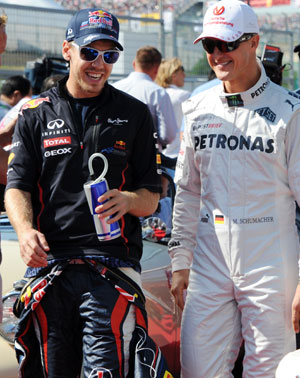 Formula One world champion Sebastian Vettel 'shocked' by Michael Schumacher accident