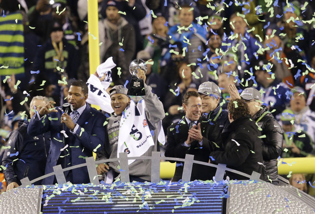 Seattle Seahawks rout Denver Broncos to win first Super Bowl title