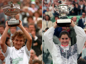 Seles and Wilander to present French Open trophies