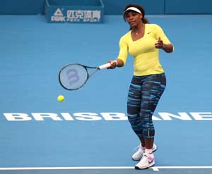 Serena Williams plays fellow American at Brisbane