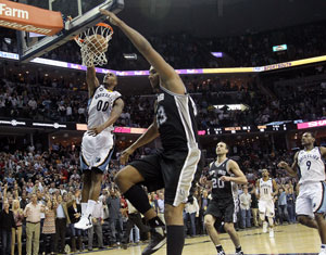 Memphis Grizzlies edge San Antonio Spurs in overtime 101-98