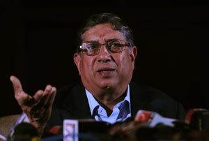 N Srinivasan set to be elected unopposed; BCCI vice-presidents Dabir, Shah dropped