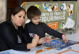 Brazilians Hit by Sticker Fever as FIFA World Cup Nears