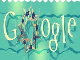 Google's new Doodle on synchronised swimming Google's new Doodle on synchronised swimming
