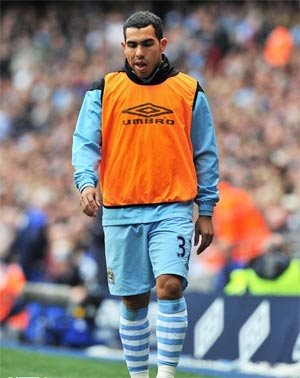 Tevez no-show for Man City training