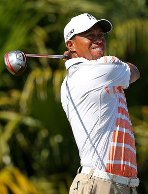 Tiger Woods maintains two-shot lead after third round at World Challenge