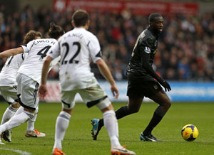 EPL: Manchester City stay on course with 3-2 win over Swansea
