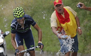 Alejandro Valverde wins 17th stage of Tour de France