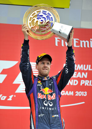 Triumphant Sebastian Vettel on brink of world title after dramatic Korean Grand Prix