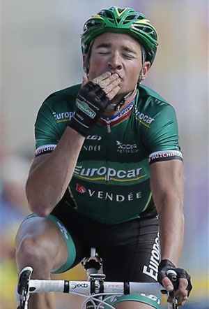 Thomas Voeckler wins Tour de France's 10th stage in Alps