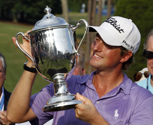 Simpson wins Wyndham for first PGA title