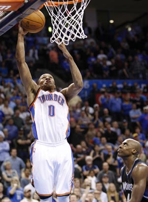 Thunder survive Loves 51, outlast Wolves in double overtime