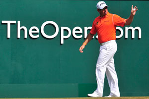 British Open: Lee Westwood leads after third round, Tiger Woods tied 2nd