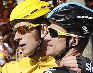 Bradley Wiggins 1st British cyclist to win Tour de France