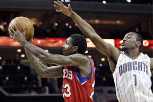 76ers send Bobcats to 15th straight loss