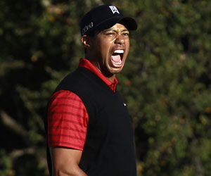 Woods ends victory drought at World Challenge