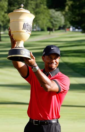 Tiger Woods wins eighth Bridgestone title