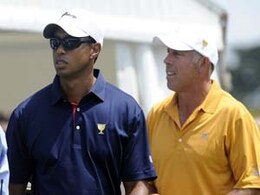 Loss for Woods, lead for US in Presidents Cup Loss for Woods, lead for US in Presidents Cup