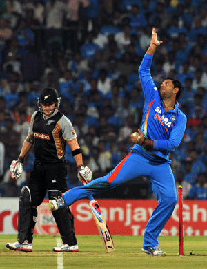 Yuvraj Singh sparkles with the ball and bat on his comeback